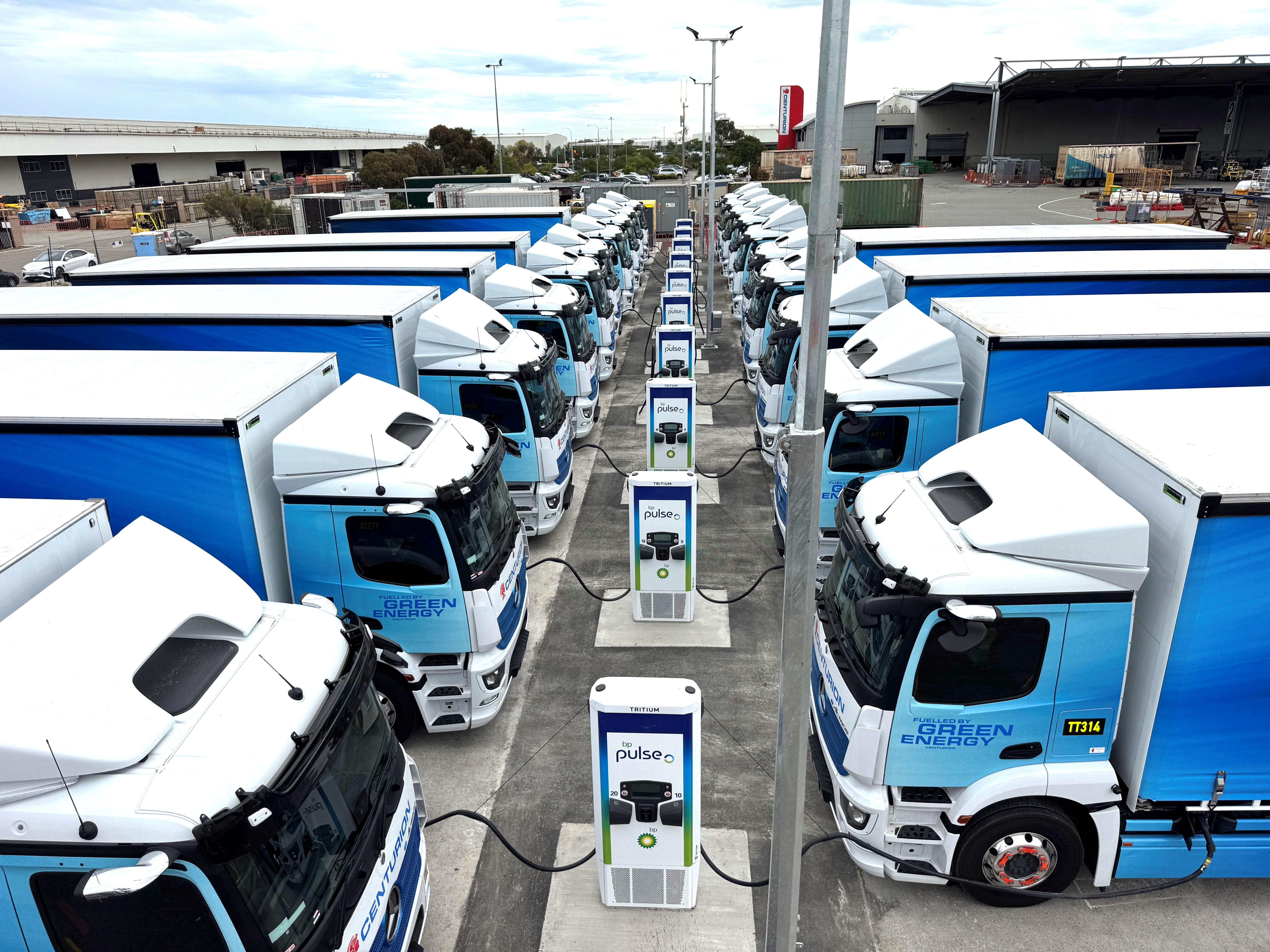 First 20 Centurion Mercedes-Benz electric eActros trucks start work